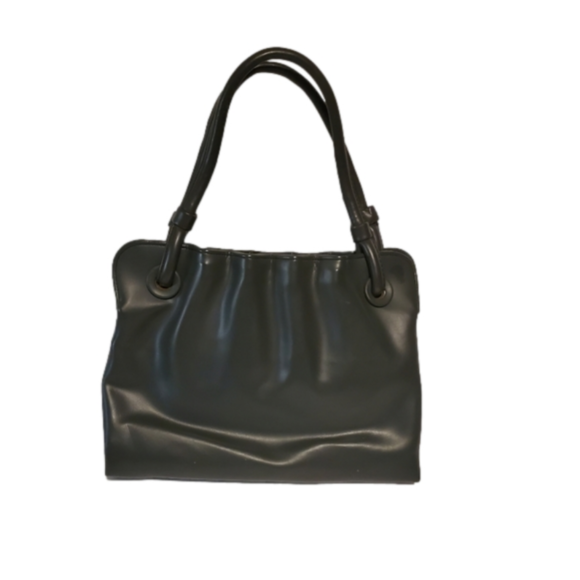 Verdi Handbags - Vintage Verdi Pleated Handbag - Gray